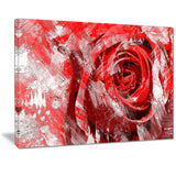 Red Rose - Floral Canvas Artwork