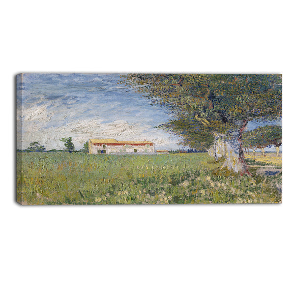 MasterPiece Painting - Van Gogh Farmhouse in a Wheat Field