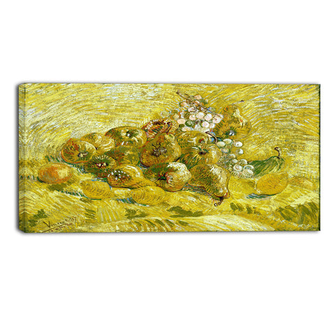 MasterPiece Painting - Van Gogh Still Life with Grapes, Pears and Lemons