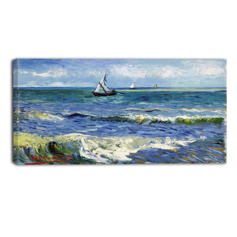 MasterPiece Painting - Van Gogh Seascape at Saintes