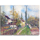 MasterPiece Painting - Alfred Sisley A path at Les Sablons