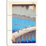 MasterPiece Painting - Ando Hiroshige Downpour at Ohashi Bridge, Atake