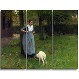 MasterPiece Painting - Anton Mauve Woman from Laren with lamb