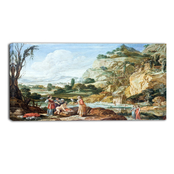 MasterPiece Painting - Bartholomeus Breenbergh The Finding of Moses