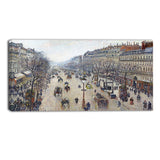 MasterPiece Painting - Camille Pissarro Boulevard Montmartr Morning Cloudy Weather