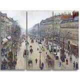MasterPiece Painting - Camille Pissarro Boulevard Montmartr Morning Cloudy Weather