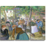 MasterPiece Painting - Camille Pissarro Polutry Market at Gisors