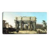 MasterPiece Painting - Canaletto View of the Arch of Constantine with the Colosseum