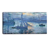 MasterPiece Painting - Claude Monet Sunrise (Marine)