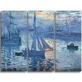 MasterPiece Painting - Claude Monet Sunrise (Marine)