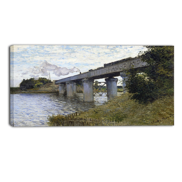 MasterPiece Painting - Claude Monet The Railroad bridge in Argenteuil