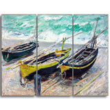 MasterPiece Painting - Claude Monet Three Fishing Boats