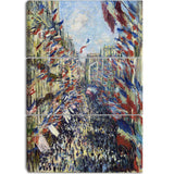 MasterPiece Painting - Claude Monet The Rue Montorgueil in Paris Celebration