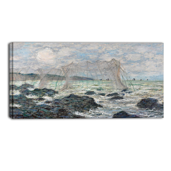 MasterPiece Painting - Claude Monet Fishing nets at Pourville