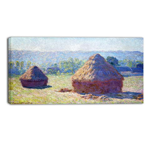 MasterPiece Painting - Claude Monet Haystacks End of Summer