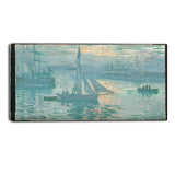 MasterPiece Painting - Claude Monet French Sunrise (marine)