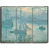 MasterPiece Painting - Claude Monet French Sunrise (marine)