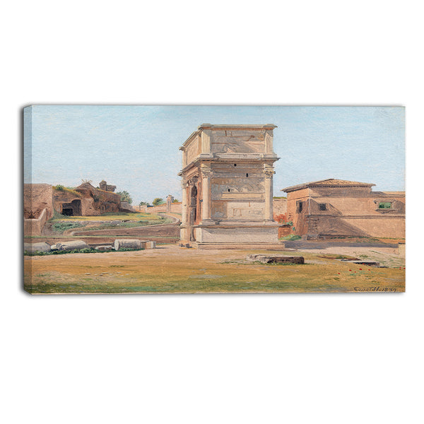 MasterPiece Painting - Constantin Hansen The Arch of Titus in Rome