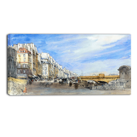 MasterPiece Painting - David Cox Pont Neuf from the Quai de l'Ecole