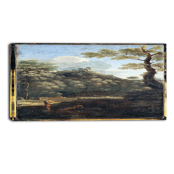 MasterPiece Painting - Dughet, Gaspard A Castle in a Wood