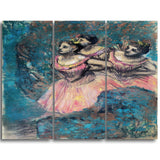 MasterPiece Painting - Edgar Degas Three Dancers in Red Costume