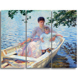 MasterPiece Painting - Edmund Charles Tarbell Mother and Child in a Boat