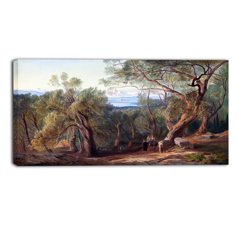 MasterPiece Painting - Edward Lear Corfu from Santa Decca