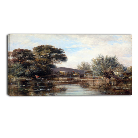 MasterPiece Painting - Edward William Godstow Bridge near Oxford