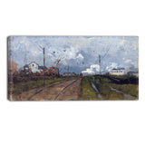 MasterPiece Painting - Frits Thaulow The Train is arriving
