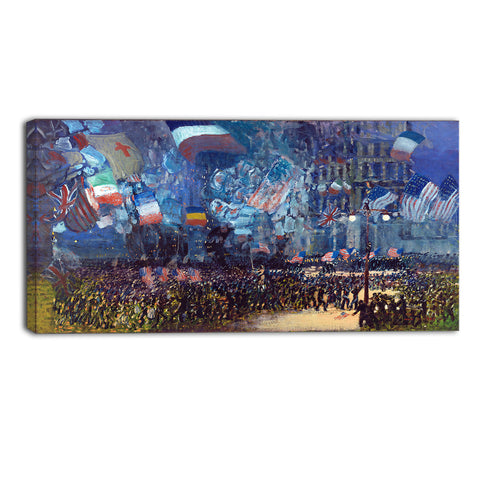 MasterPiece Painting - George Luks Armistice Night