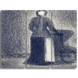 MasterPiece Painting - Georges Seurat Nurse with a Chile's Carriage