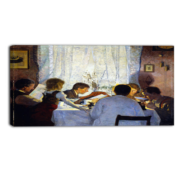 MasterPiece Painting - Gustav Wentzel Breakfast II. The Artist's Family