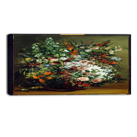 MasterPiece Painting - Gustave Courbet Bouquet of Flowers in a Vase