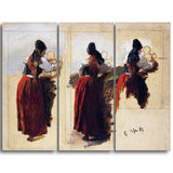 MasterPiece Painting - Han Gude Studies of a Woman from Rugen