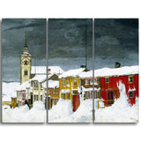MasterPiece Painting - Harald Sohlberg Street in Roros in Winter