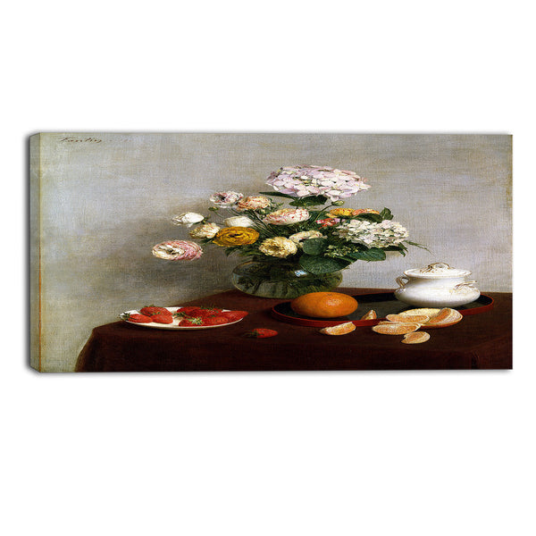 MasterPiece Painting - Henri Fantin Latour Flowers and Fruit