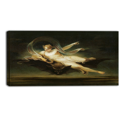 MasterPiece Painting - Henry Singleton Ariel on a Bat's Back