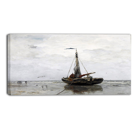 MasterPiece Painting - Jacob Maris Fishing Boat