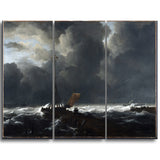 MasterPiece Painting - Jacob van Ruisdael Rough Sea at a Jetty