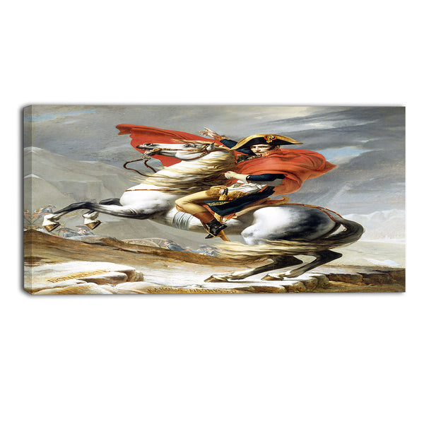 MasterPiece Painting - Jacques Louis Bonaparte Crossing the Grand Saint