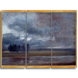 MasterPiece Painting - JC Dahl The Elbe in Rain
