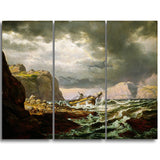 MasterPiece Painting - JC Dahl Shipwreck on the Coast of Norway
