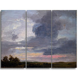 MasterPiece Painting - JC Dahl Cloud Study over Flat Landscape