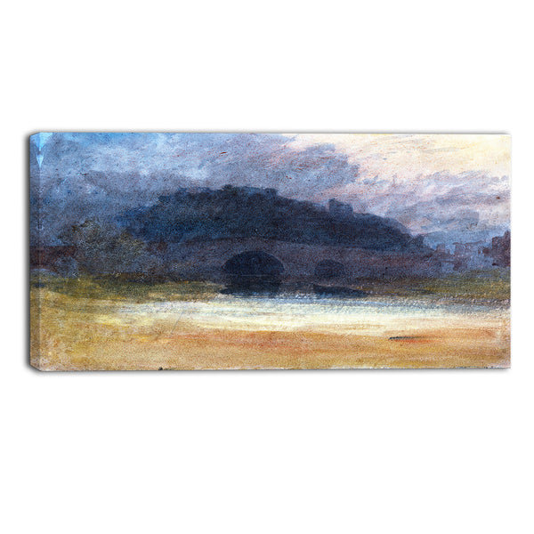 MasterPiece Painting - JMW Turner Evening Landscape with Castle