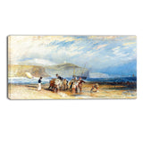 MasterPiece Painting - JMW Turner Folkestone Harbour and Coast to Dover