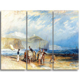 MasterPiece Painting - JMW Turner Folkestone Harbour and Coast to Dover