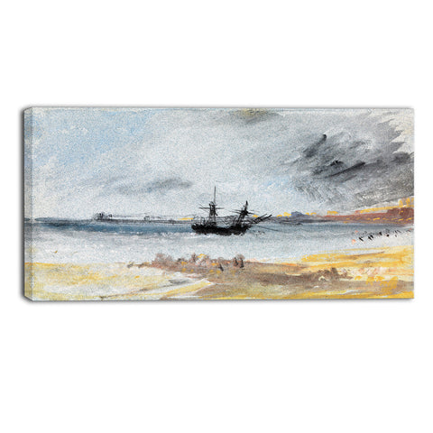 MasterPiece Painting - JMW Turner Ship Aground Brighton