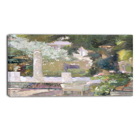 MasterPiece Painting - Joaquin Sorolla y Bastida The Gardens at the Sorolla House