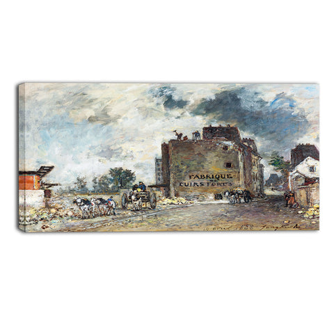 MasterPiece Painting - Johan Barthold Jongkind Demolition Work in Rue des Franc