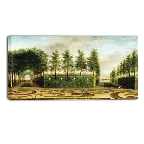 MasterPiece Painting - Johannes Janson A Formal Garden